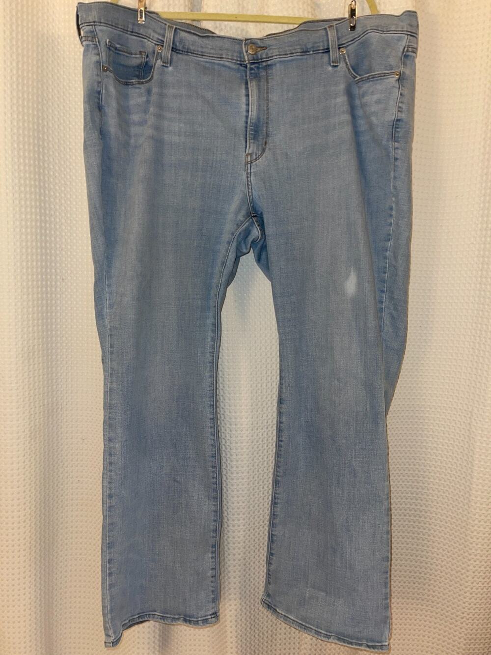 Levi's Light Wash Classic Boot Denim Jeans Cotton Blend Stretch Women Size 26W
